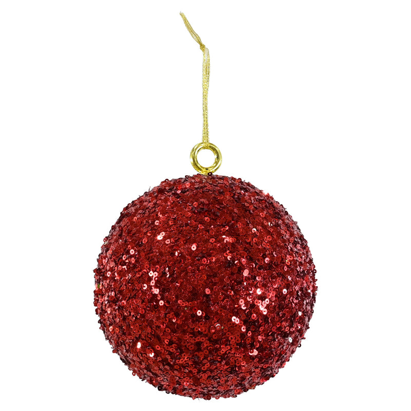 Sequin Bauble 15cm Assorted 4