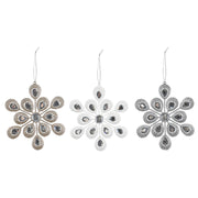 Hanging Jewelled Snowflake 14cm Assorted – thumbnail