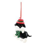 Hanging Christmas Dog 10cm Assorted 4