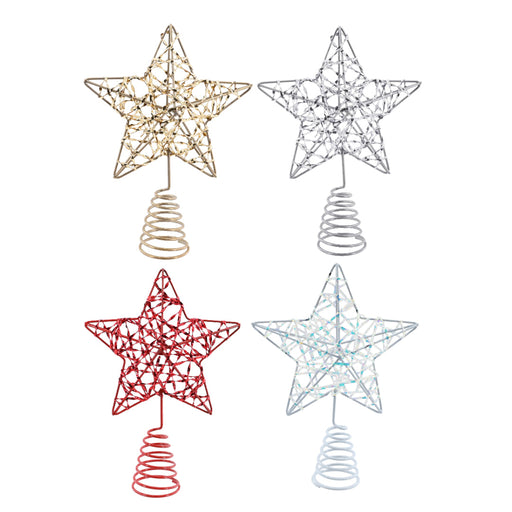 Star Topper Metallic 13cm Assorted 