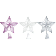 Star Topper Pastel Glitter 20cm Assorted
