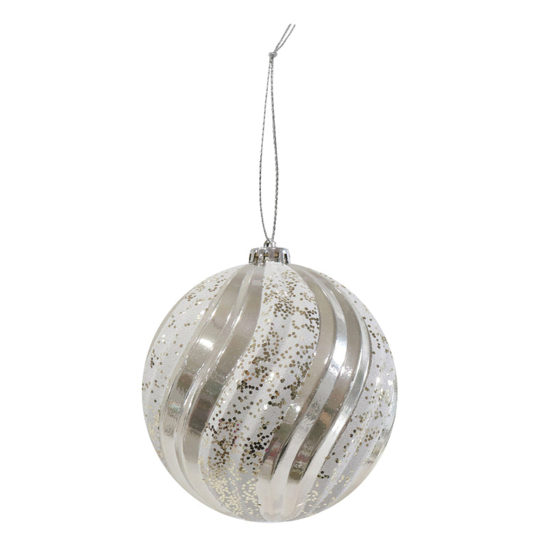 Fancy Metallic Bauble 15cm Assorted 2