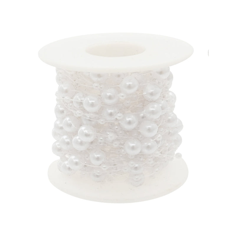 Pearl Bead Garland 10m Assorted 3