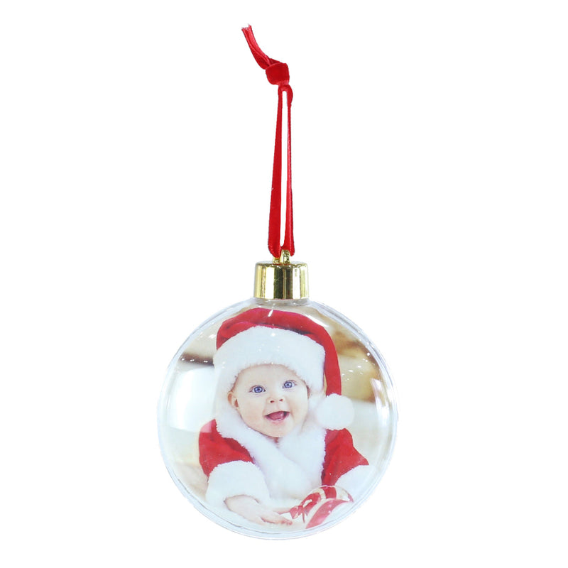Hanging Photo Ornament 8cm Assorted 4