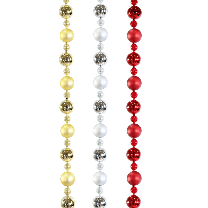 Baubles Garland 2.4m Assorted