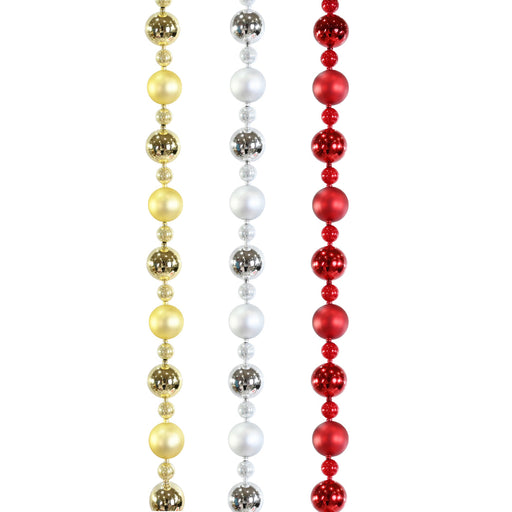 Baubles Garland 2.4m Assorted