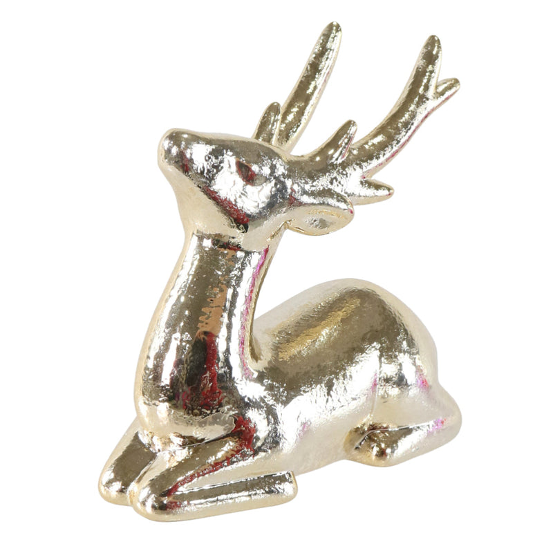 Reindeer Metallic Porcelain Assorted 3