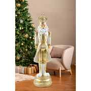 LED King Figurine White-Gold 91cm 4