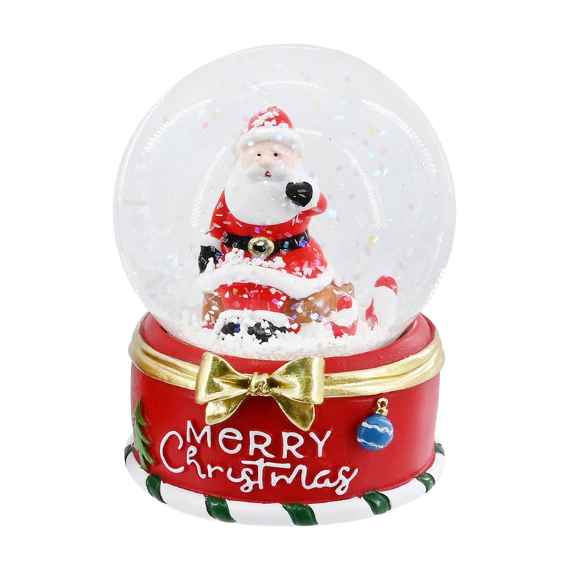 Christmas Santa Sleigh Waterball 65mm Assorted 4