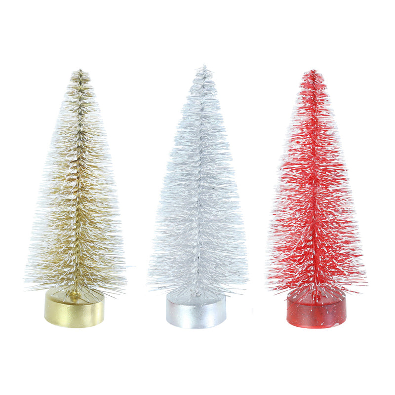 Snowy Bristle Tree Mix 20cm Assorted