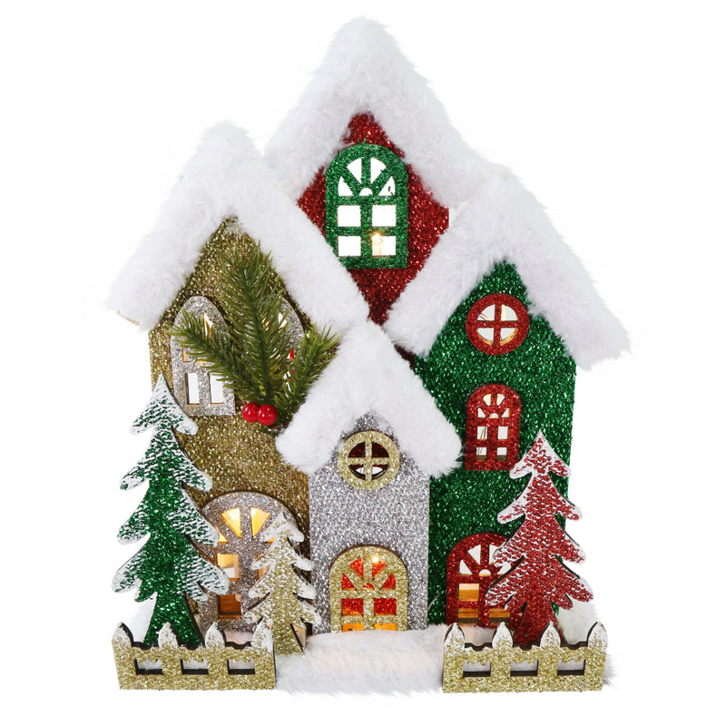 LED Winter Alpine House Facade Assorted 2