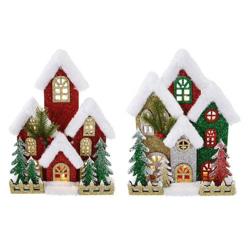 LED Winter Alpine House Facade Assorted