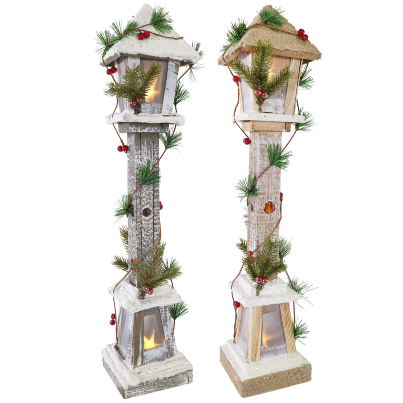 LED Lamp Post Berry Garland Assorted