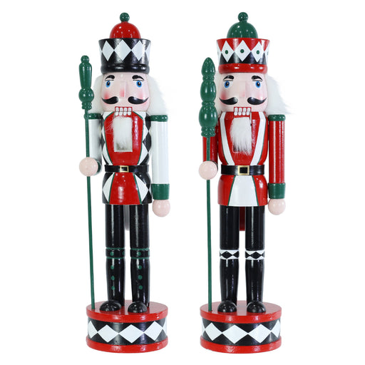 Nutcracker Harlequin 38cm Assorted