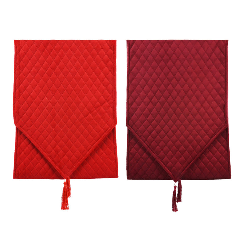 Runner Velveteen Quilted 180cm Assorted