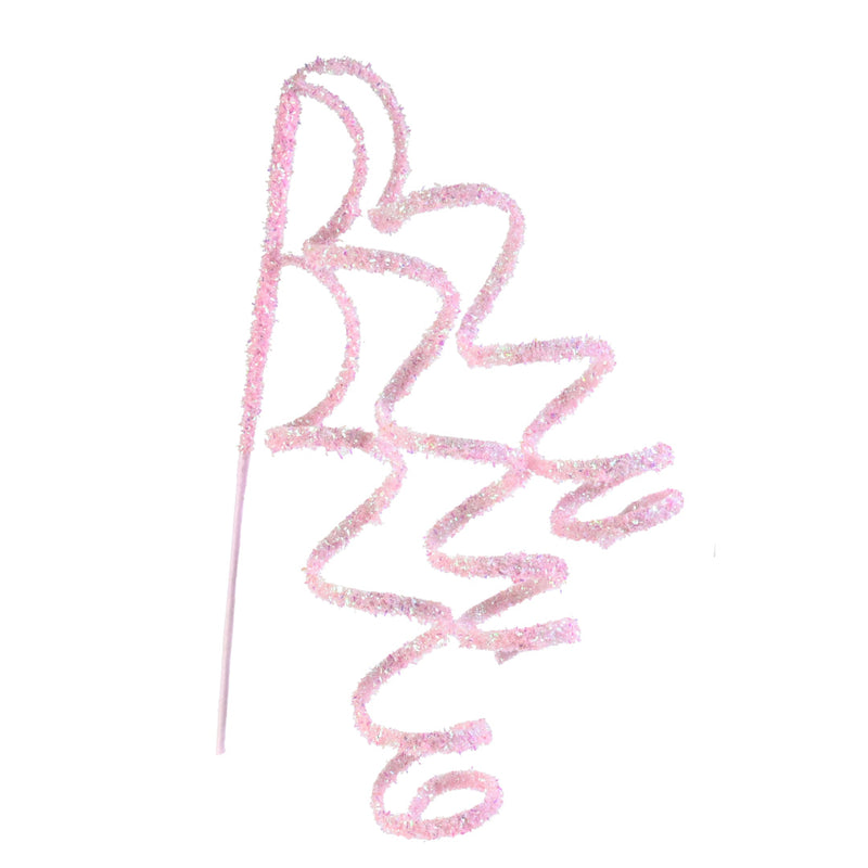 Iridescent Tinsel Spiral Pick 60cm Assorted 2