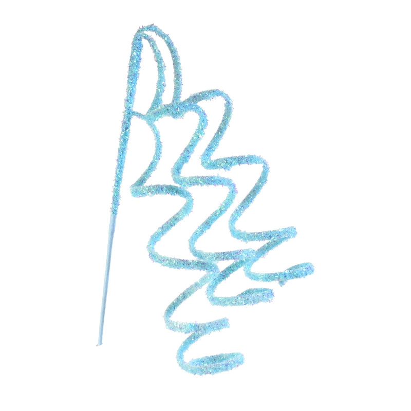 Iridescent Tinsel Spiral Pick 60cm Assorted 4