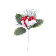 Candycane Leaf Deco Pick 18cm 4