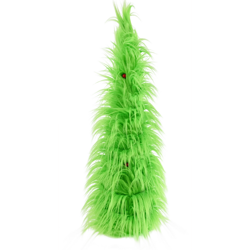 Mean Green furry cone Christmas tree 72cm
