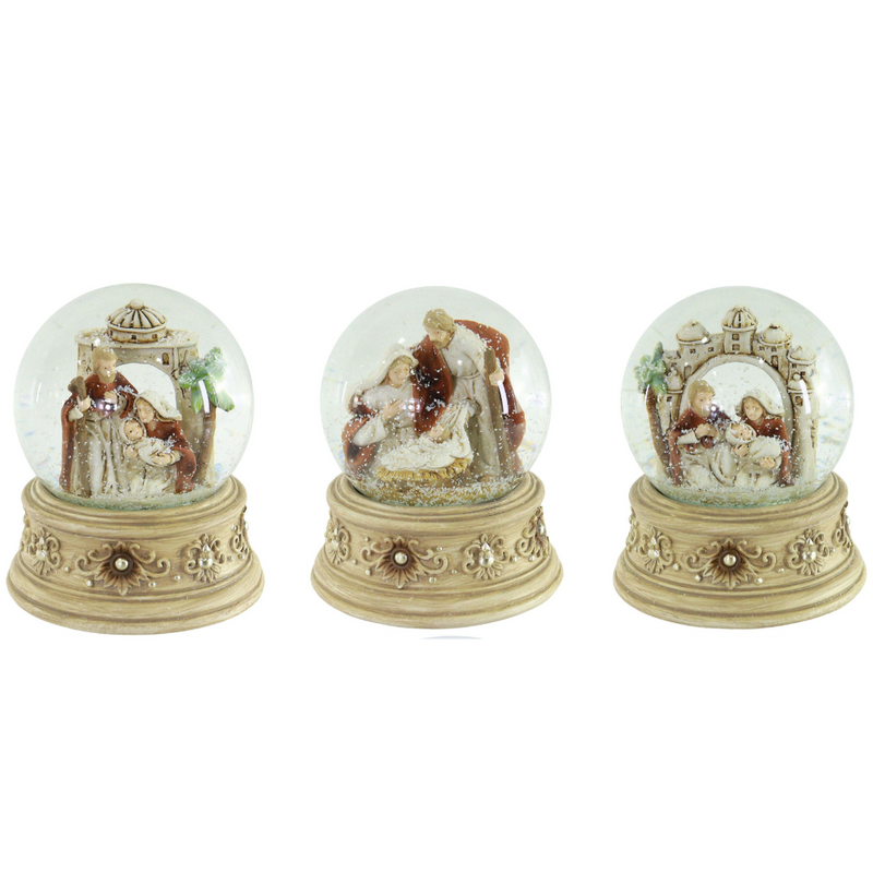 Assorted 65mm Nativity Christmas waterball