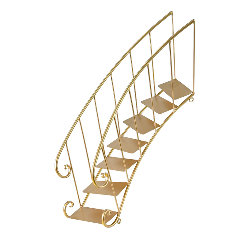 Matte metal Christmas staircase decoration