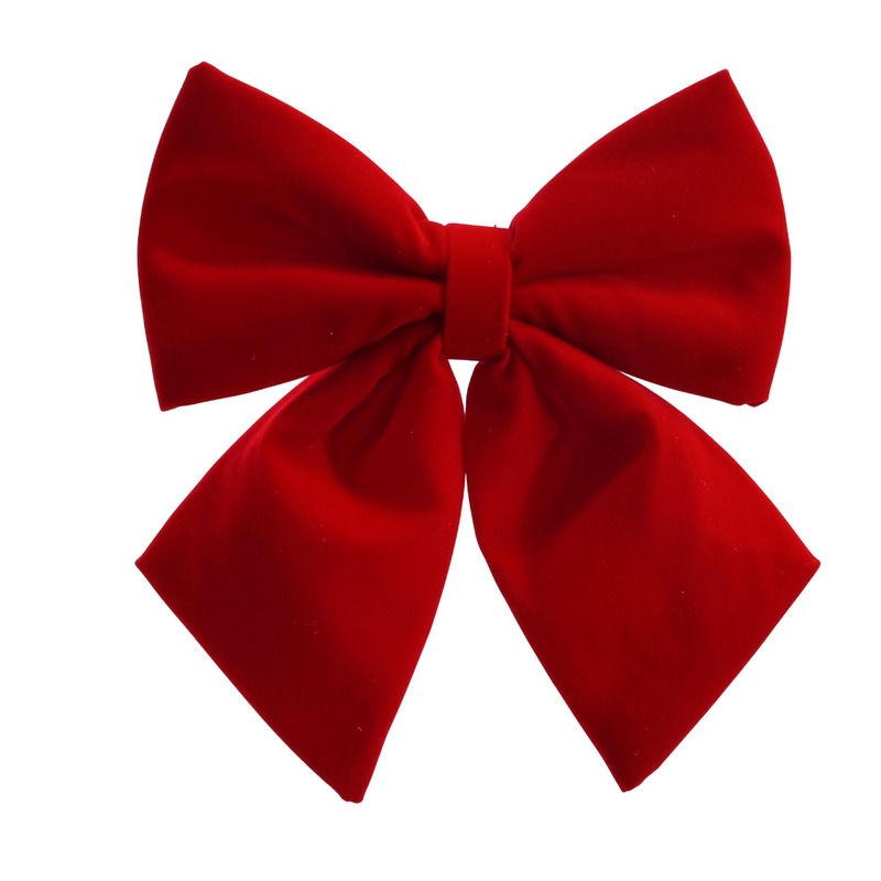 Small classic red Christmas bow decoration