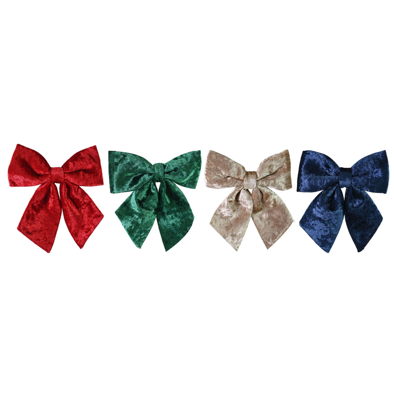 Assorted regal velvet Christmas bow