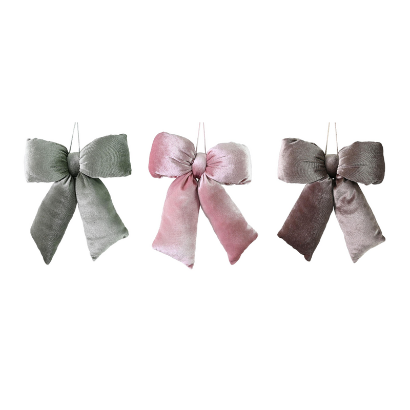 Assorted pastel puffy Christmas bow