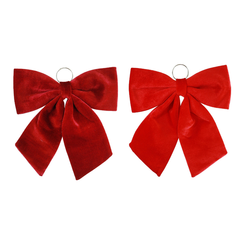Assorted large velvet Christmas door bow