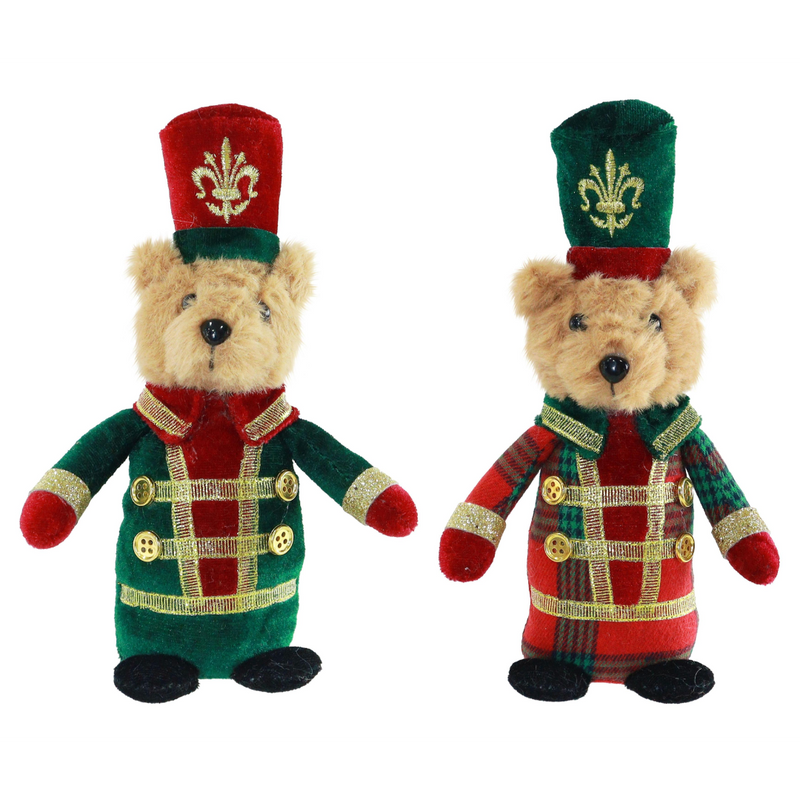 Assorted Regent velvet mini Christmas bear