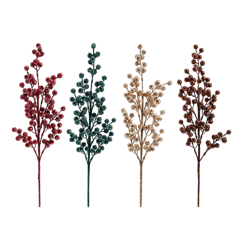 Icy forest berry Christmas pick 70cm assorted