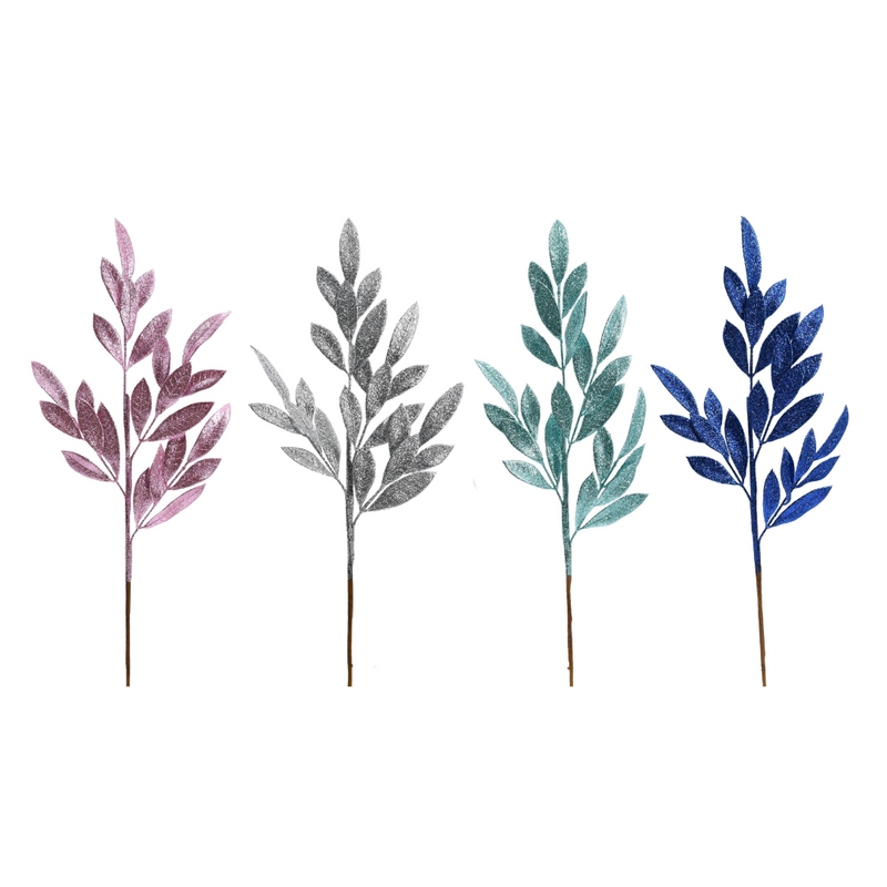 Assorted bay leaf Christmas branch 65cm