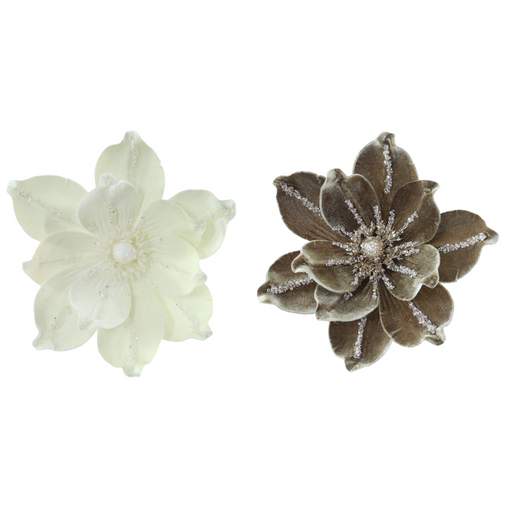 Assorted coffee cream magnolia Christmas clip