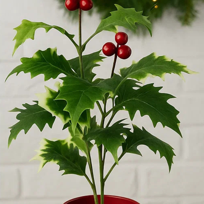 HOLLY BERRY BUNCH 34CM