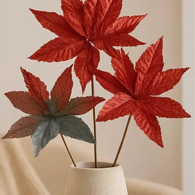 Poinsettia Mix Red 30cm