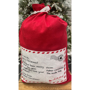 Giant Felt Letter From Santa Sack 70X100cm – thumbnail