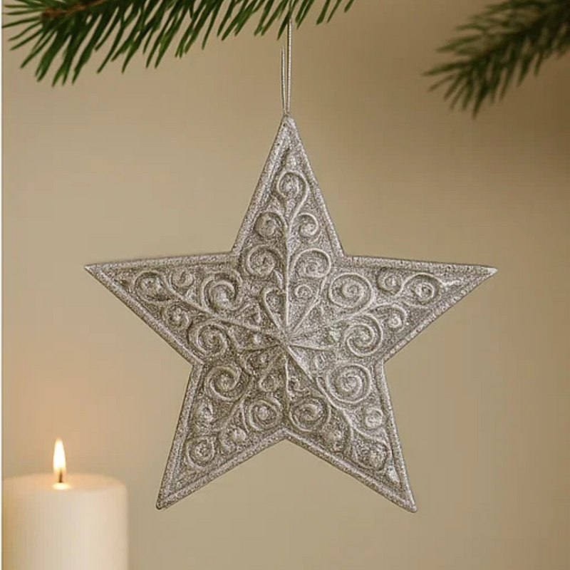 Glitter Hanging Star 30cm