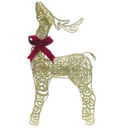 Light Up Reindeer Gold 39Cm – thumbnail