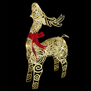 Light Up Reindeer Gold 39Cm – thumbnail