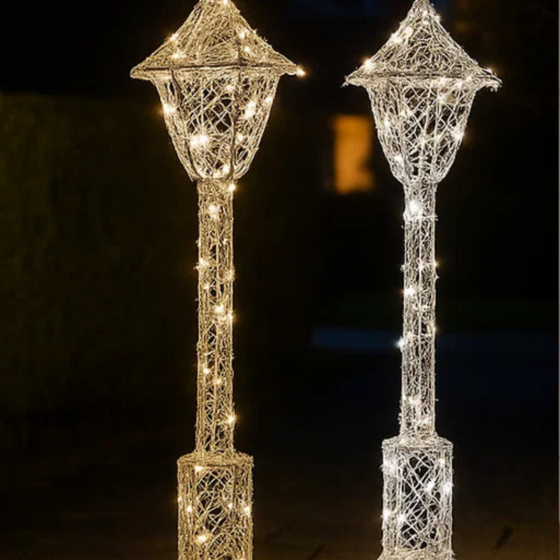 LED Metallic Wire Lamppost 70cm