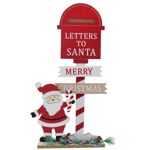 Letter To Santa Sign Post 51Cm