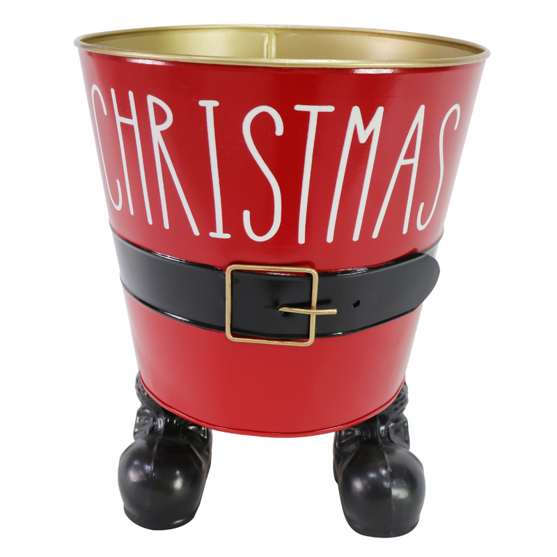 Christmas Footed Bucket