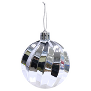 Baubles Silver 6cm 16pk