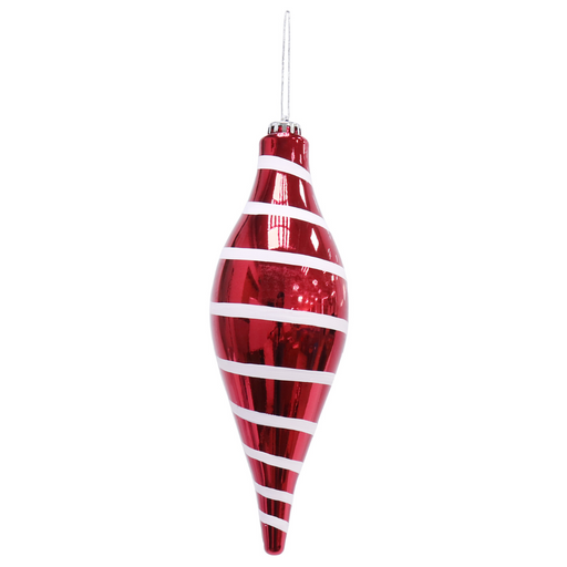 Mega Drop Bauble Stripe 30cm