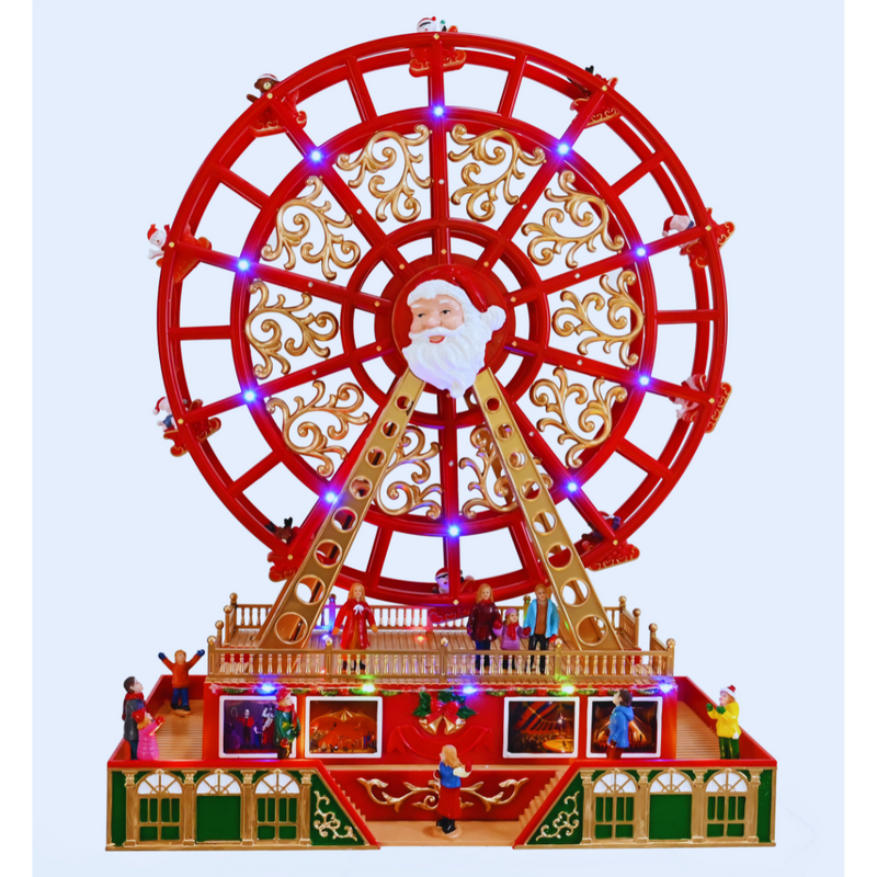 LED Musical Luxury Santa Ferris Wheel Flash