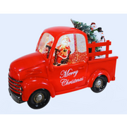 Glitter Swirl Musical Santa Pickup Truck USB – thumbnail