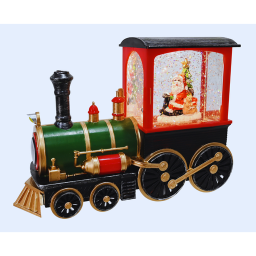 Glitter Swirl Santa Train USB