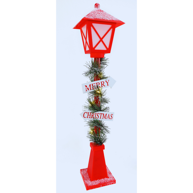 Light Up Lamppost w/ 2 Signs 64cm