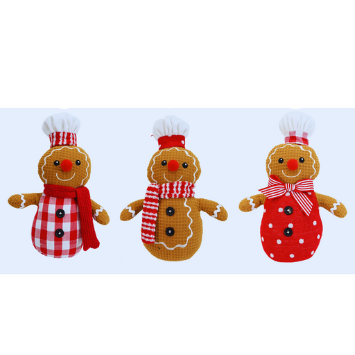 Gingerbread Button Man Asstd 30cm