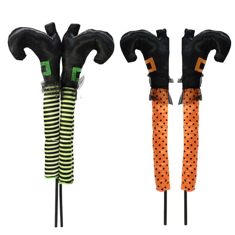 Witch Leg Stake Asstd 56cm